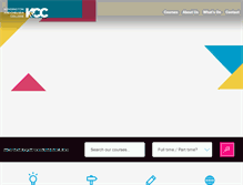 Tablet Screenshot of kcc.ac.uk